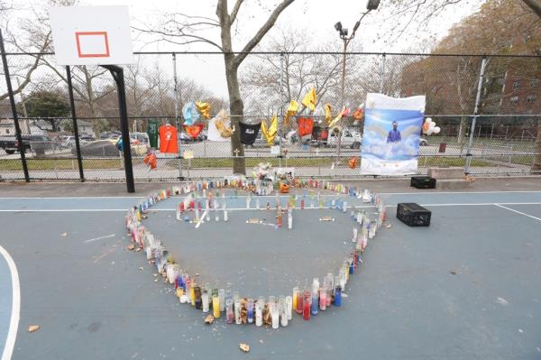 Griffin was shot and killed while playing basketball at the Baisley Park Houses in South Jamaica after being mistaken for a gang member. 