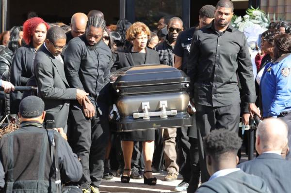Mourners at Griffin's funeral in Jamaica, Queens on Nov. 4, 2019.
