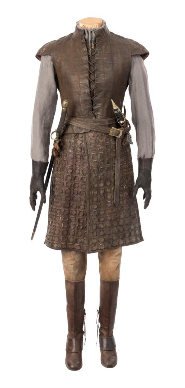 A photo of Arya Stark's battle ensemble