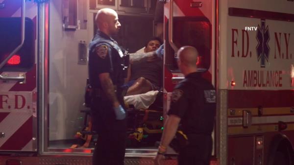 One was hit in the back and the other received a Graze wound to the stomach.
