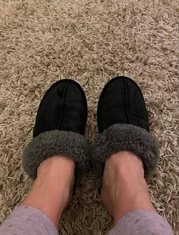 Slipper transformation (Picture: Mrs Hinch Cleaning Tips)