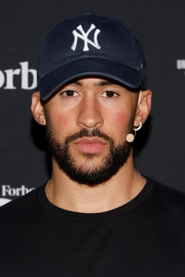 Bad Bunny attends the 2023 Forbes 30 Under 30 Summit at Cleveland Public Auditorium on Oct 9 in Cleveland, Ohio. 