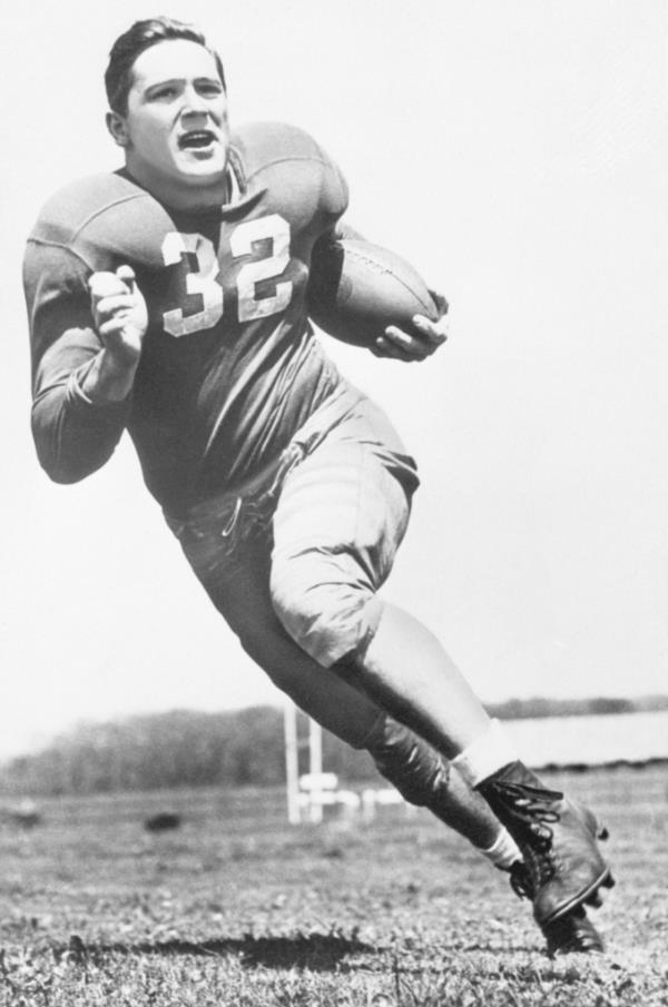 Lujack won three natio<em></em>nal titles as the Notre Dame quarterback in the 1940s. 