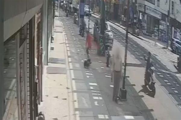 In sickening video, the shooter starts shooting at an elderly man, who starts to bleed profusely before passing out.