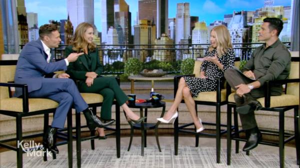 Ryan Seacrest, Meredith Seacrest Leach, Kelly Ripa and Mark Consuelos