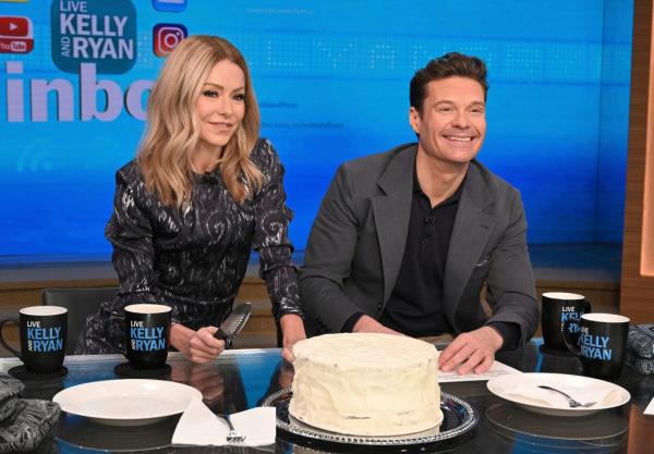 Kelly Ripa and Ryan Seacrest on 