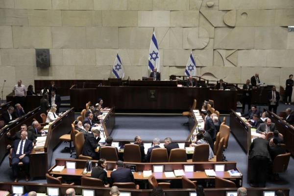Inside the Knesset, or Israel's parliament, wher<em></em>e the vote to curtail the Supreme Court's authority passed earlier this week. 