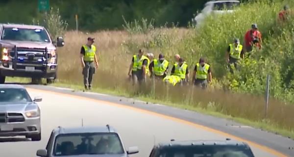 Eric Sweeney allegedly tossed the weapon from the driver's side window on I-93 before returning to the house, according to the Merrimack Superior Court filing.