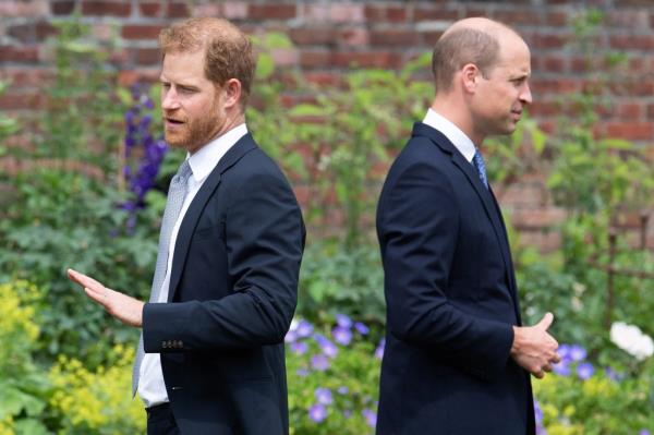 The brothers didn't seem to interact much at their father's coro<em></em>nation ceremony in May. 