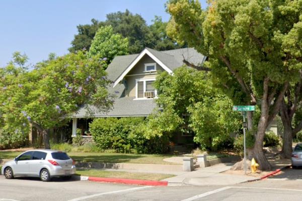 The Pasadena home sits on a massive 5,258 square foot piece of land and boasts four bedrooms and three bathrooms. 
