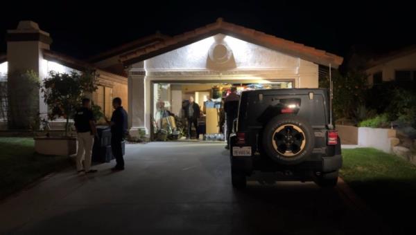 Authorities at the San Diego home wher<em></em>e weapons were found