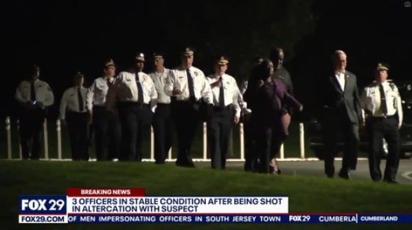 Three cops shot while respo<em></em>nding to argument over a video game - Northeast Philadelphia, Whitaker Avenue