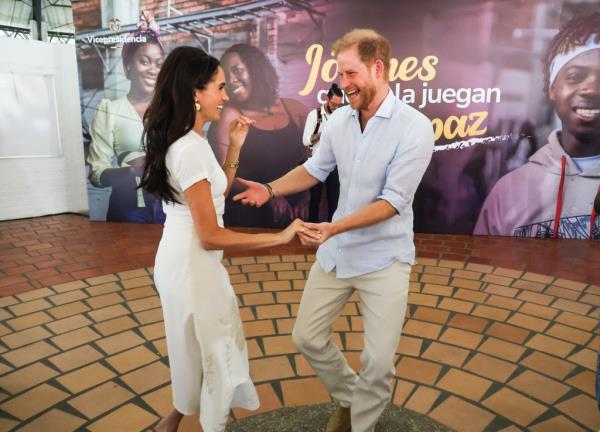 Meghan Markle and Prince Harry in Colombia on August 18