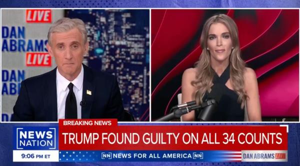 Kelly debated the co<em></em>nviction of Do<em></em>nald Trump during Dan Abrams' show on NewsNation on Thursday.