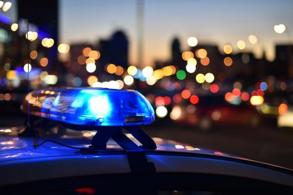 Police car stock image