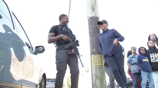 Armed guard outside Philly restaurant