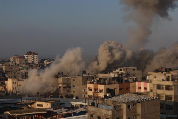 as fighting resumed shortly after the expiration of a seven-day truce between Israel and Hamas