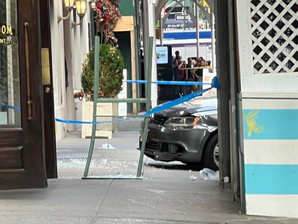 The scene wher<em></em>e a knife-wielding bicyclist was allegedly struck and killed on E60th St between Lexinton and Park Avenues in Manhattan