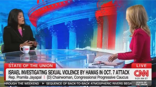 Rep. Pramila Jayapal and Dana Bash on CNN's State of the Unio<em></em>n 