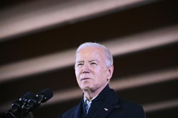 US President Joe Biden speaks on his eco<em></em>nomic policies at the Wisco<em></em>nsin Black Chamber of Commerce in Milwaukee, Wisconsin, on December 20, 2023.