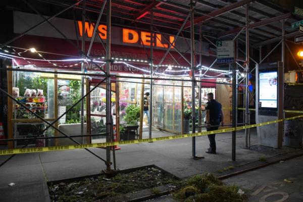 Deli seen on Amsterdam Avenue wher<em></em>e shots were fired Wednesday morning 