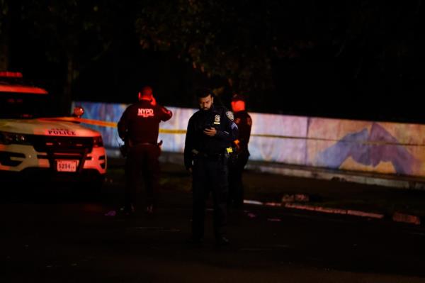 Cops at the crime scene
