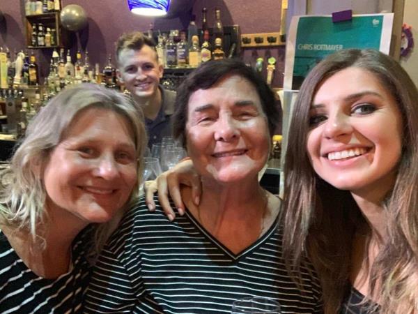 Lenkoff is pictured with her family.