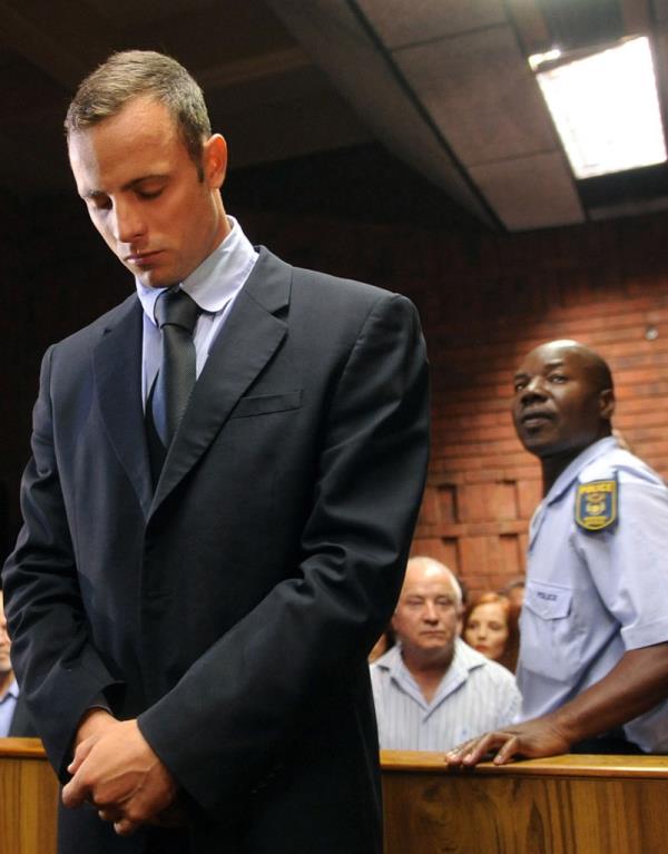 Oscar Pistorius in court.