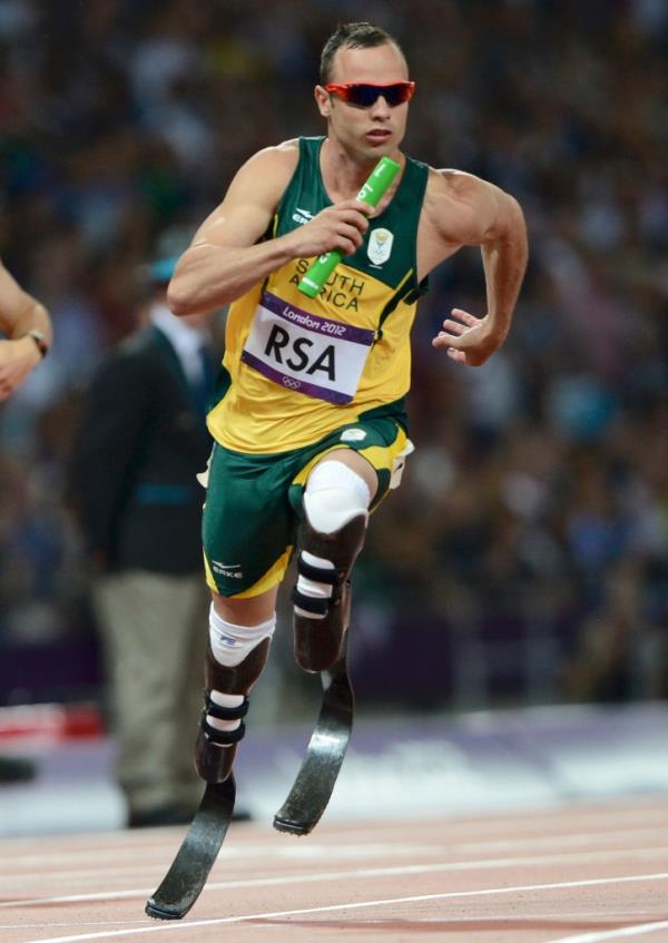 Pistorius became the first double amputee to run in the 2012 Olympics.
