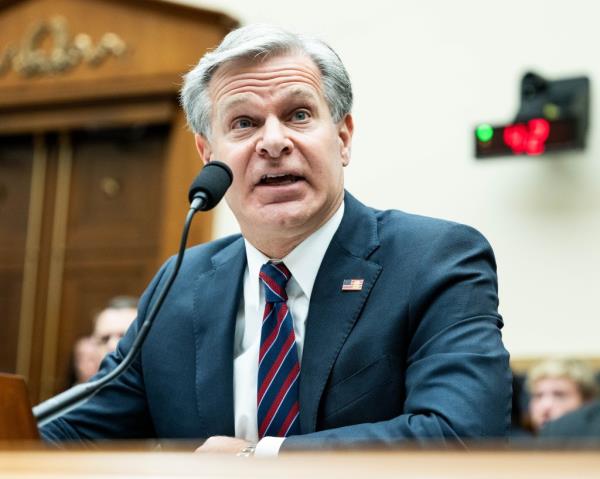Wray was answering questions during a House Judiciary Committee meeting on Wednesday when he said there was uncertainty a<em></em>bout what caused the Republican presidential nominee's ear wound.