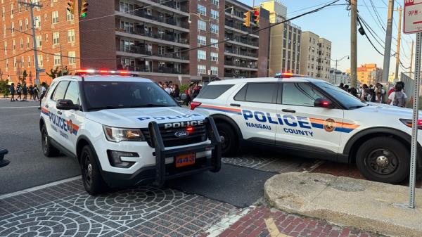 Nassau County police cars