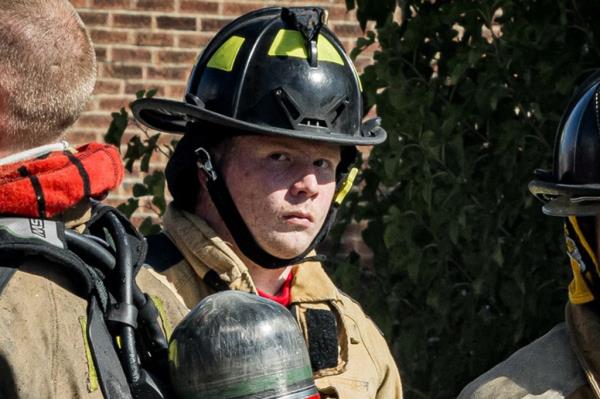 Bischof, a Navy vet, was just a week into his role at the Arnold Engine Co. #2. 