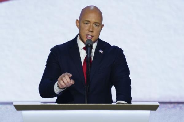 Representative Brian Mast delivering remarks at the Republican Natio<em></em>nal Co<em></em>nvention in Milwaukee, Wisconsin