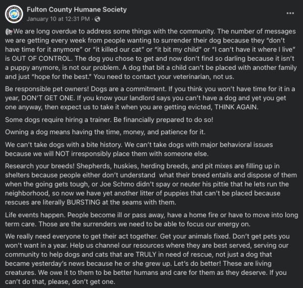 Screengrab of the Facebook post that was shared almost 1,000 times. 