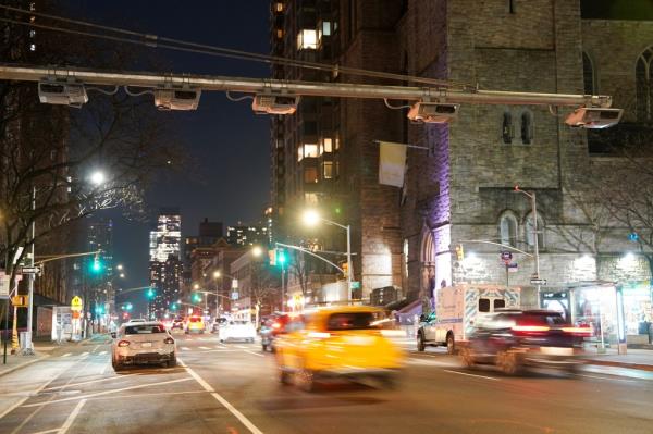 A street with cars