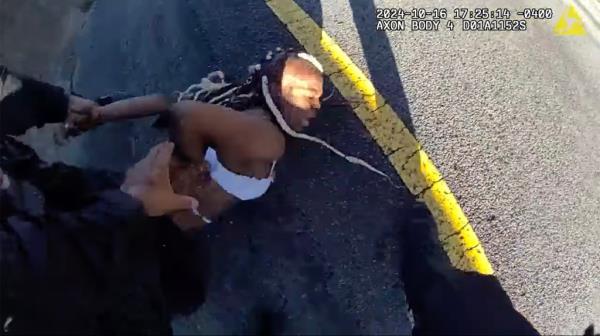 jenee johnson pinned to ground 
