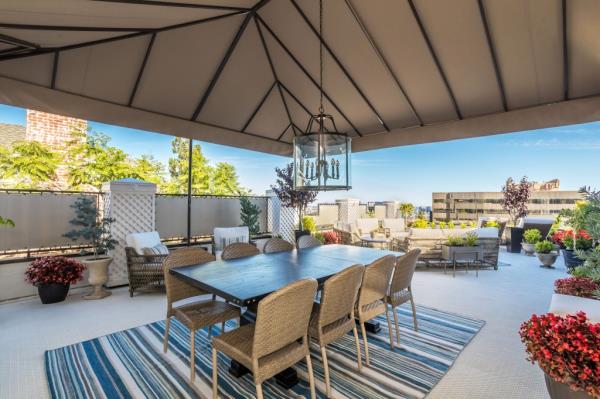 The home is capped by a large roof terrace.