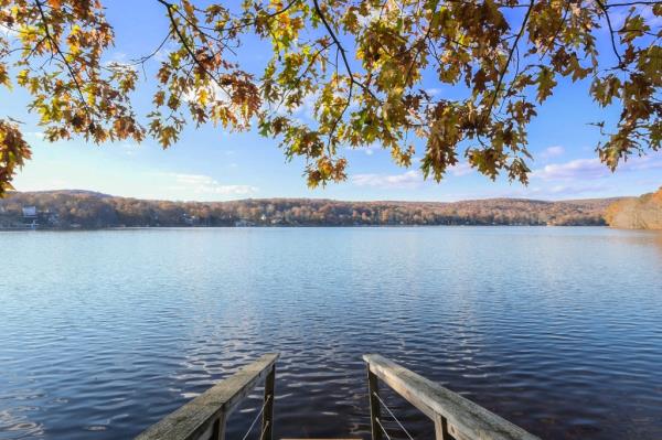 The dock o<em></em>nto Whaley Lake wher<em></em>e Nargeolet and his wife loved to swim.