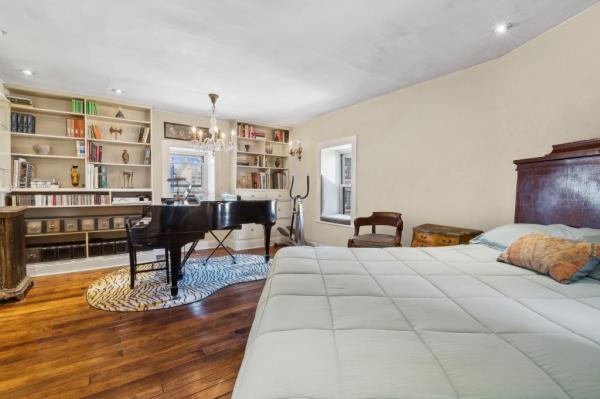 A piano sweetens the score