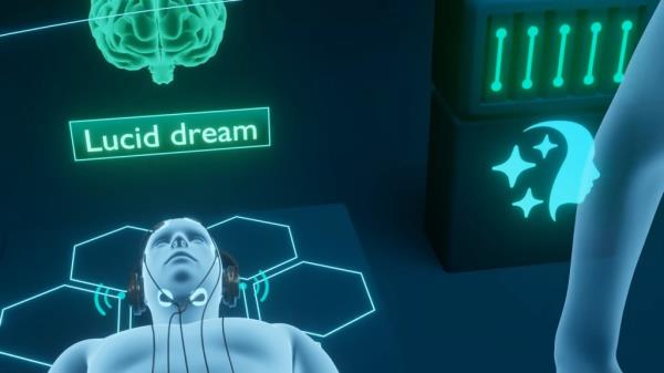 the company’s server detected that one of the candidates had entered a lucid dream state, it generated a random word and repeated it to him via earbuds.
