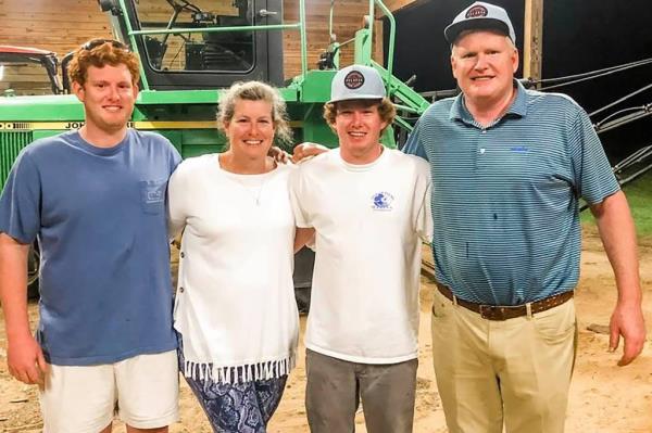 The Murdaugh family: Alex, Maggie, Buster, and Paul.