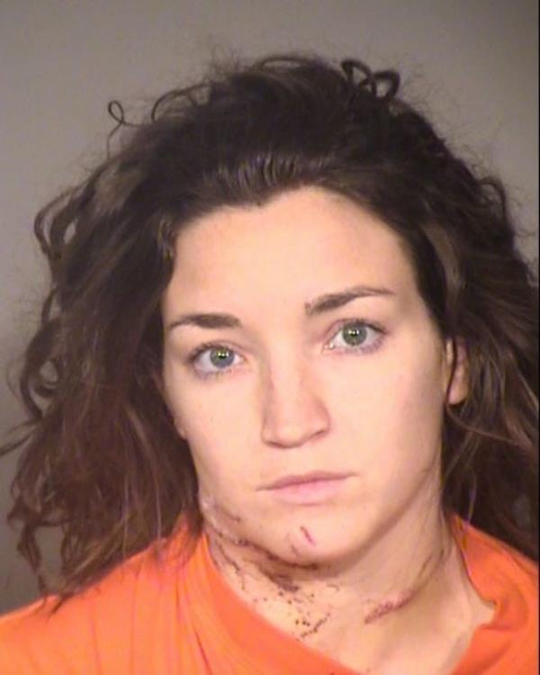 Spejcher stabbed herself in the neck 43 times after deputies arrived at the scene.
