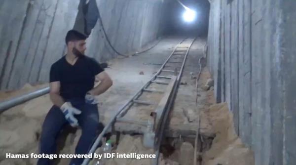 Footage seized from Hamas shows the co<em></em>nstruction of a 2.5-mile-long tunnel system near the Israel-Gaza border. 