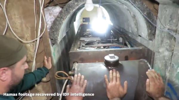 The tunnel was equipped with electricity and large machinery. 