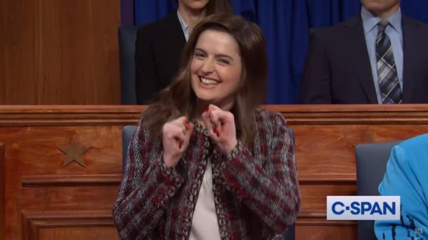 Chloe Troast as Elise Stefanik on 