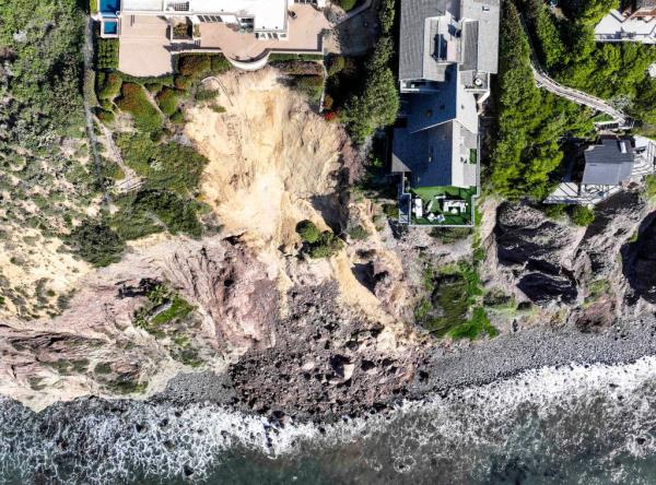 The three homes affected by the recent deluge of rain across Orange County are being mo<em></em>nitored but don't appear to be in imminent danger, county officials said.