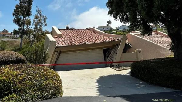 Residents on Peartree Lane noticed structural damage and cracks, according to the LA County Fire Department.