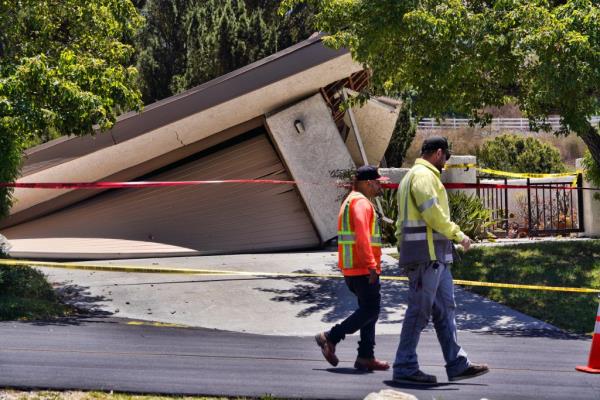 Possible causes of the landslide were rainfall or underlying issues.