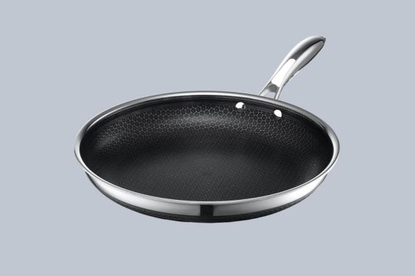Close up view of a pan