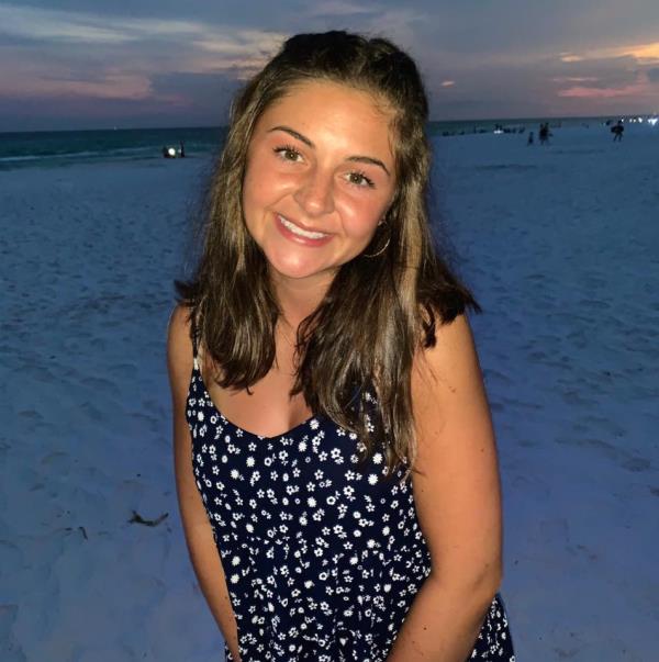 22-year-old nursing student on the beach